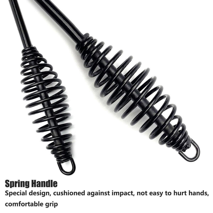 Welding Chipping Hammer Spring Handle Hold Heart Cleaning Harden DIY Metal Black - 500g