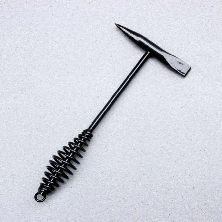 Welding Chipping Hammer Spring Handle Hold Heart Cleaning Harden DIY Metal Black - 500g