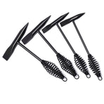 Welding Chipping Hammer Spring Handle Hold Heart Cleaning Harden DIY Metal Black - 670g