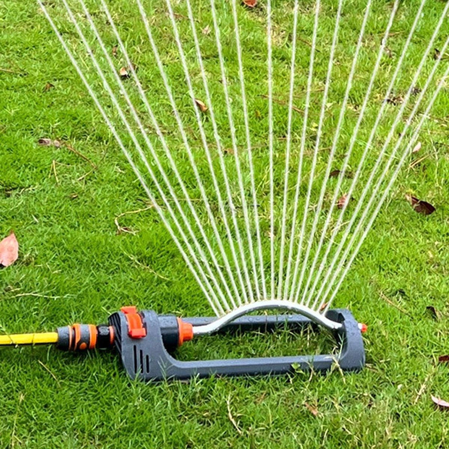 1 19-Hole Oscillating Lawn Sprinkler with 4 Spray Modes