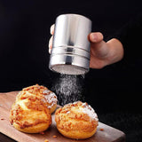 Stainless Steel Icing Sugar Cocoa Coffee Shaker Flour Duster Chocolate Powder - Side View