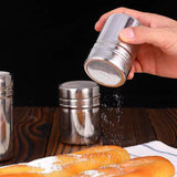 Stainless Steel Icing Sugar Cocoa Coffee Shaker Flour Duster Chocolate Powder - Top-Down View