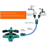 Automatic Lawn Sprinkler 360 Degree Rotating Garden Watering System Tool - 45-Degree Angle