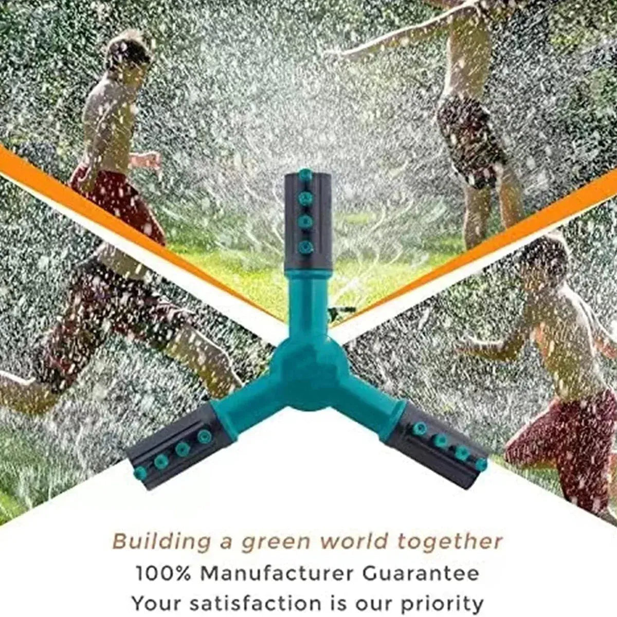 Automatic Lawn Sprinkler 360 Degree Rotating Garden Watering System Tool