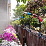 5M 10M 20M Garden Watering System Adjustable Spray Irrigation Hose Sprinkler - 20m - Top-Down View