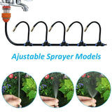 5M 10M 20M Garden Watering System Adjustable Spray Irrigation Hose Sprinkler - 5m - Low Angle