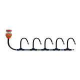 5M 10M 20M Garden Watering System Adjustable Spray Irrigation Hose Sprinkler - 5m - Low Angle