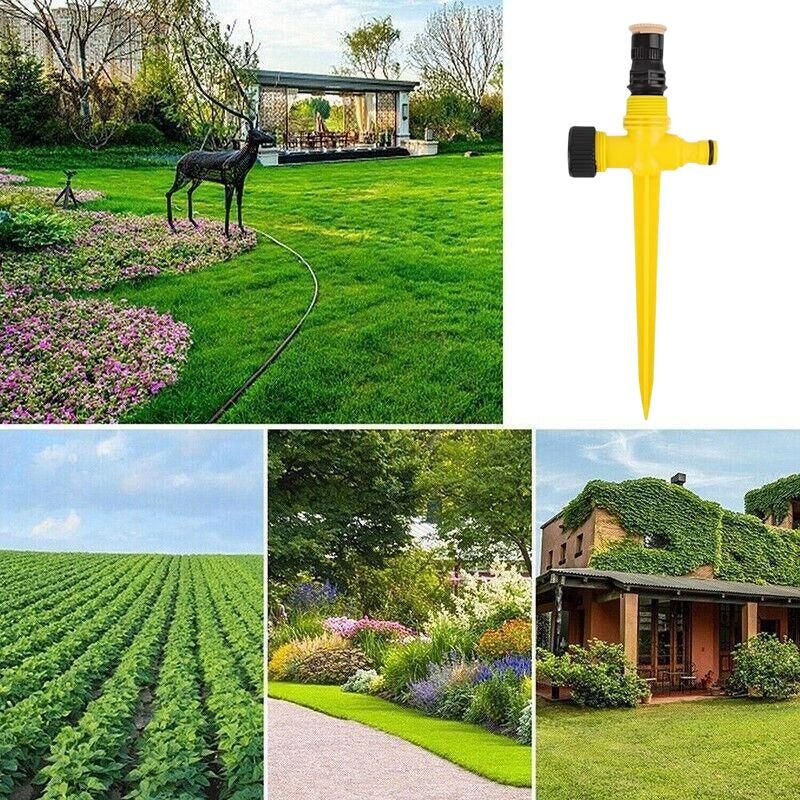 Auto Irrigation System Garden Lawn Sprinkler Adjustable Sprinkler 360� Rotation