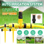 Auto Irrigation System Garden Lawn Sprinkler Adjustable Sprinkler 360� Rotation