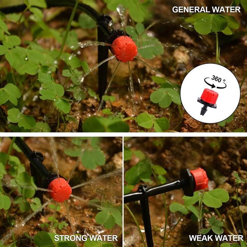 100X Adjustable Micro Flow Dripper for Garden Irrigation Hose
