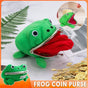 Charming Plush Frog Coin Purse Money Pouch Toy Wallet Unique Cash Bag