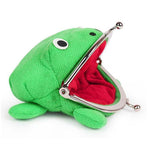 Charming Plush Frog Coin Purse Money Pouch Toy Wallet Unique Cash Bag