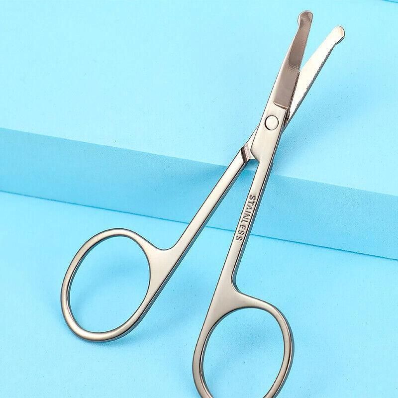 Korean Made Nose Hair Remover Stainless Steel Scissors Trimmer Precision Clipper
