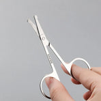 Korean Made Nose Hair Remover Stainless Steel Scissors Trimmer Precision Clipper