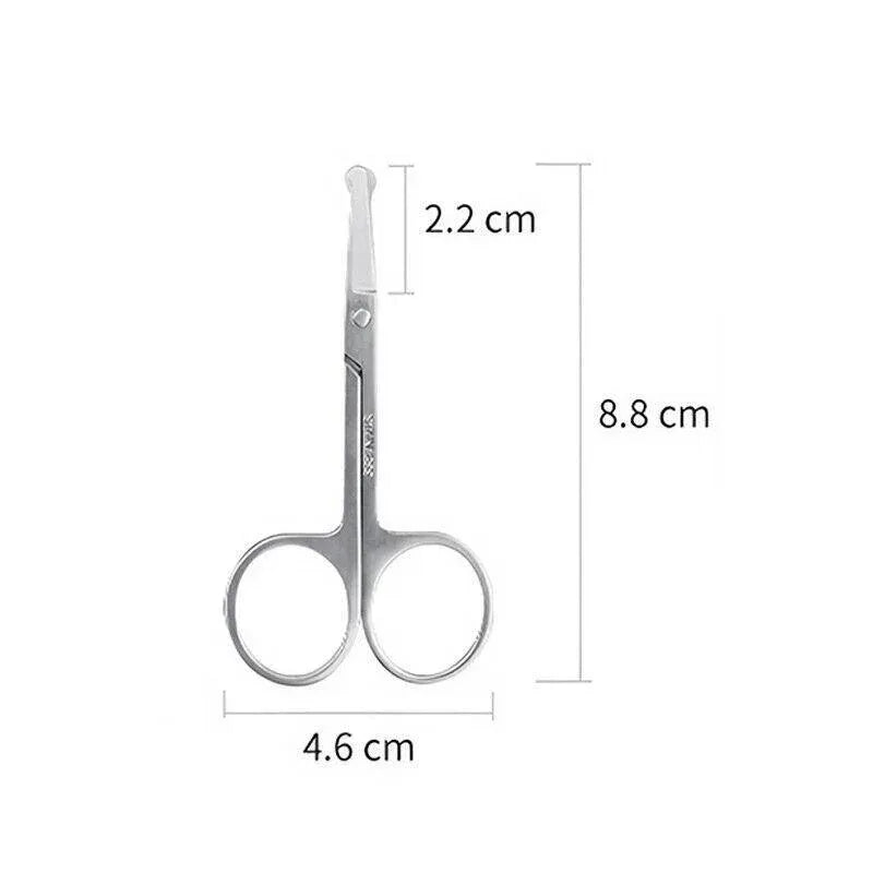 Korean Made Nose Hair Remover Stainless Steel Scissors Trimmer Precision Clipper