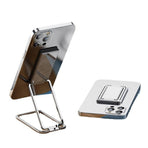 Portable Multifunctional Folding Metal Mobile Phone Holder Bracket Desktop Stand - Silver