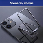 Portable Multifunctional Folding Metal Mobile Phone Holder Bracket Desktop Stand - Silver