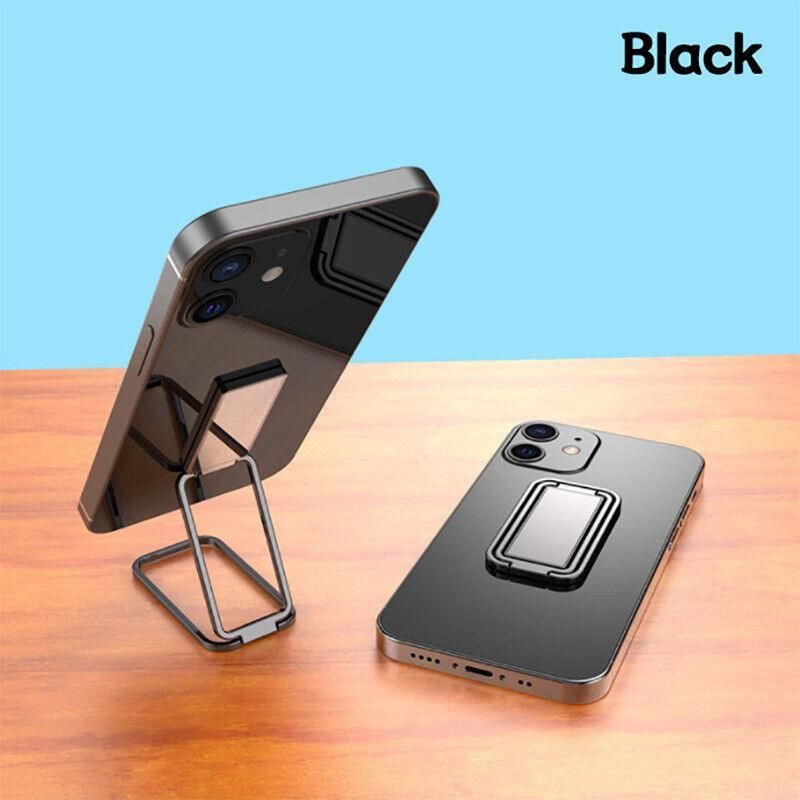 Portable Multifunctional Folding Metal Mobile Phone Holder Bracket Desktop Stand - Silver