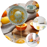 2PCS Home Use Lemon Press Manual Juicer Portable Citrus Squeezer - Top-Down View