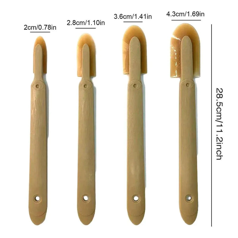 4pcs Squeegee Plastic Grout Sealant Spatula Caulk Applicator Tool Set for Home