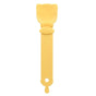 Cat Strip Scoop Squeezer Feeder Snack Spoon Easy Cat Feeding Treats - Orange