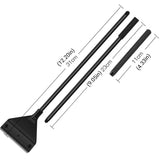 304SS Aquarium Stainless Steel Algae Scraper Blade Fish Tank Glass Cleaner - Side View