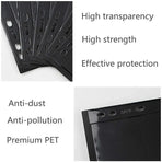10 Pcs Stamp Album Refill Pages, Double Sided Black 7-Strip Sheets with 9 Holes