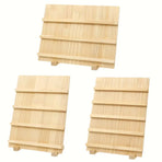 Wooden Earrings Display Rack Multi Tier Jewelry Stand Organizer Earrings Holder - 3-Tier