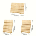 Wooden Earrings Display Rack Multi Tier Jewelry Stand Organizer Earrings Holder - 3-Tier