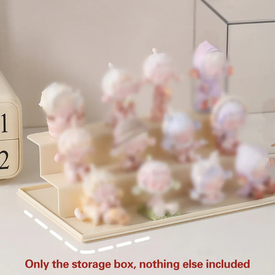 Blind Box Storage Display Rack Transparent Acrylic Collectible Display Case - Blue