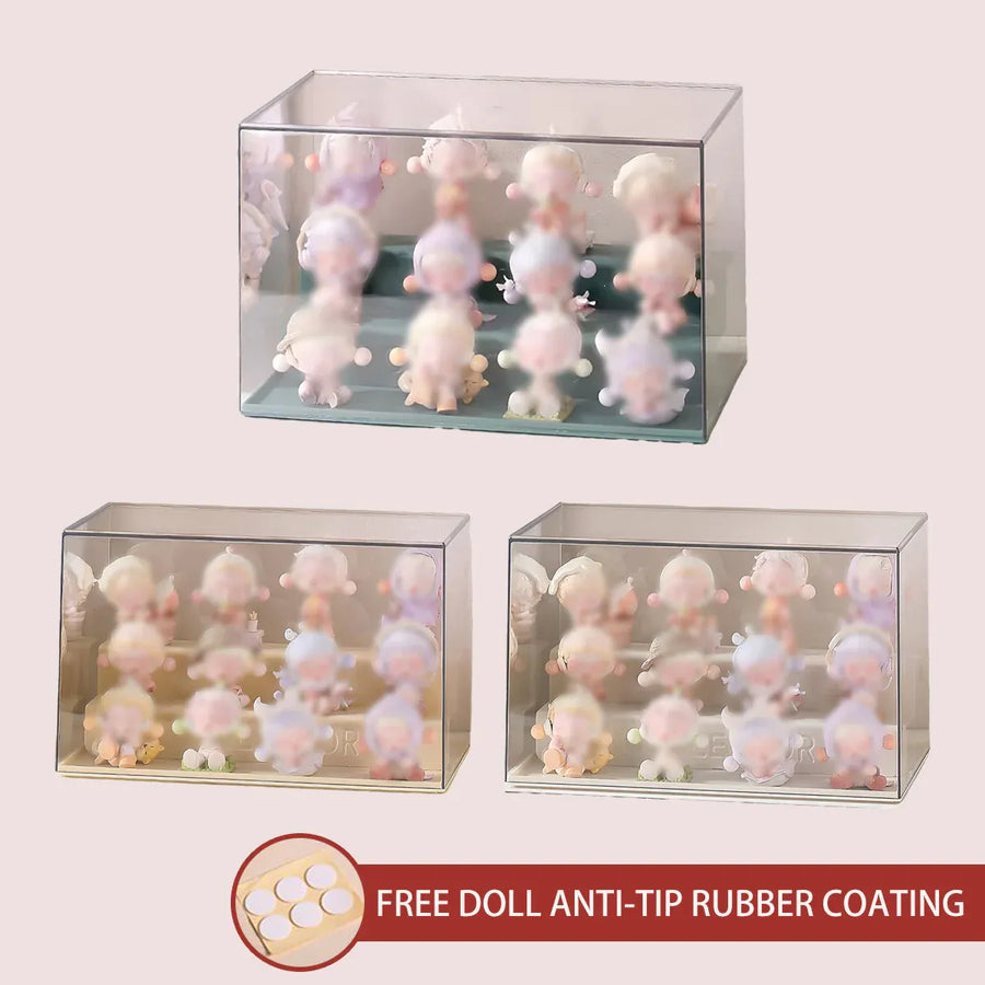 Blind Box Storage Display Rack Transparent Acrylic Collectible Display Case - White