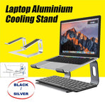 Desk Laptop Stand Aluminium Riser Compatible with 11 to 15 Inch Laptops - Black