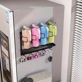 Magnetic Mug Organizer Cup Holder Wall Mount Storage for Kitchen Office Home Use - White - Rear View