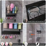 Magnetic Mug Organizer Cup Holder Wall Mount Storage for Kitchen Office Home Use - White - Extra Image