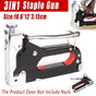 3-in-1 Manual Staple Gun Tacker, 1 Piece, Staples Not Included