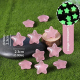 Luminous Stars Set 100PCS Fluorescent Five Pointed Plastic Stars DIY Decor - Close-Up Angle