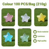 Luminous Stars Set 100PCS Fluorescent Five Pointed Plastic Stars DIY Decor - Extra Image