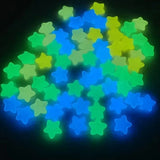 Luminous Stars Set 100PCS Fluorescent Five Pointed Plastic Stars DIY Decor - Extra Image