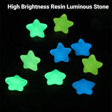 Luminous Stars Set 100PCS Fluorescent Five Pointed Plastic Stars DIY Decor - Side View