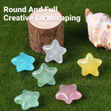 Luminous Stars Set 100PCS Fluorescent Five Pointed Plastic Stars DIY Decor - Top-Down View