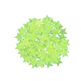 100 Pieces Glow-in-the-Dark Luminous Star Wall Stickers for Bedroom or Ceiling Decor - Pink - Rear View