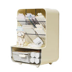 Slant Plug Pen Holder Stationery Organizer Desktop Clutter Storage Office Desk - Beige