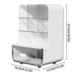 Slant Plug Pen Holder Stationery Organizer Desktop Clutter Storage Office Desk - Beige