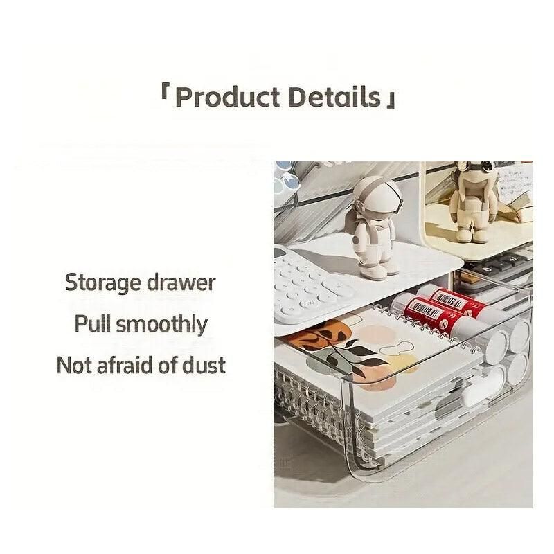Slant Plug Pen Holder Stationery Organizer Desktop Clutter Storage Office Desk - Beige