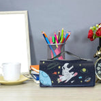 Functional Pencil Case Stationery Bag Pen Holder Storage Organizer for School - 06