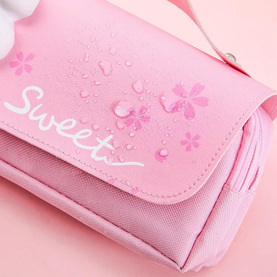 Functional Pencil Case Stationery Bag Pen Holder Storage Organizer for School - 06