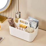 Multi Functional Desktop Organizer Compartmentalized Storage Box Portable Basket - Pink