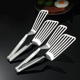 Stainless Steel Steak Tongs Multi-Functional Kitchen Tool for BBQ and Fried Fish - Extra Image