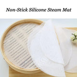 3pcs Silicone Steamer Pad Steamer Cloth Non stick Drawer Cloth Reusable Kitchen - Extra Image