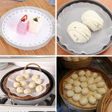 3pcs Silicone Steamer Pad Steamer Cloth Non stick Drawer Cloth Reusable Kitchen - 45-Degree Angle